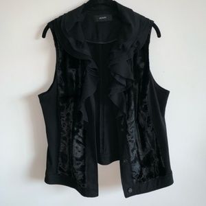 Alfani Black Faux Fur Vest